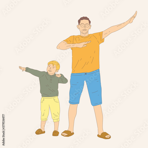 father and child