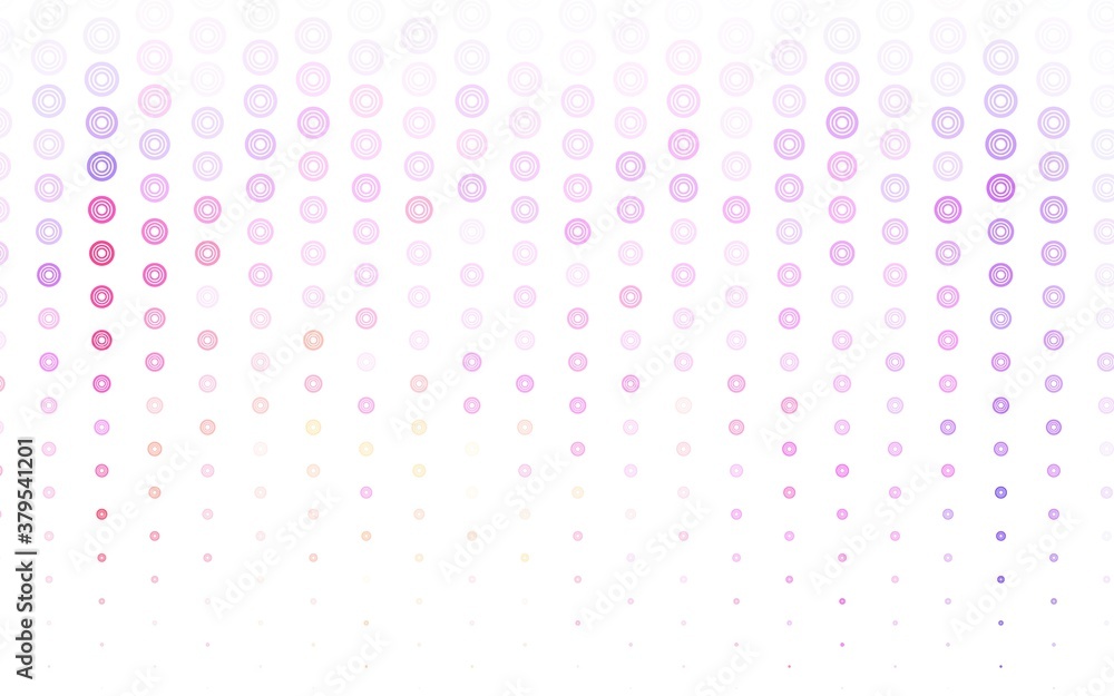 Light Pink, Yellow vector backdrop with dots. Light Pink, Yellow vector backdrop with dots.