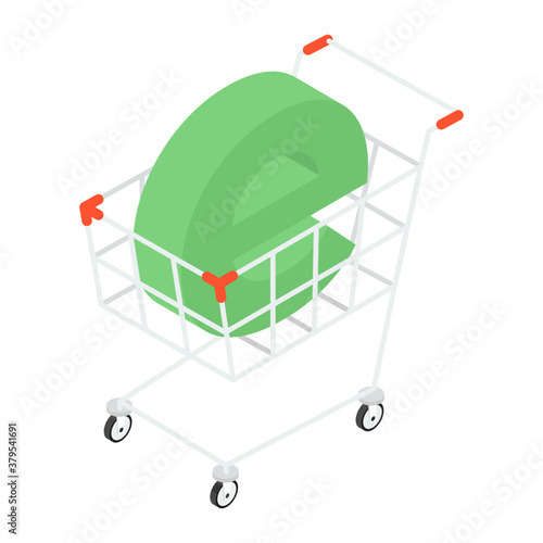 
Isometric vector design of e commerce concept icon
