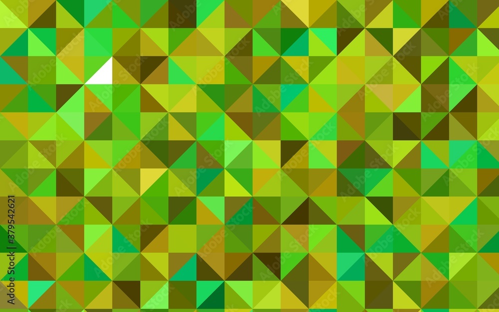 Light Green, Yellow vector abstract mosaic template. Shining illustration, which consist of triangles. Brand-new style for your business design. Light Green, Yellow vector abstract mosaic template. Shining illustration, which consist of triangles. Brand-new style for your business design.