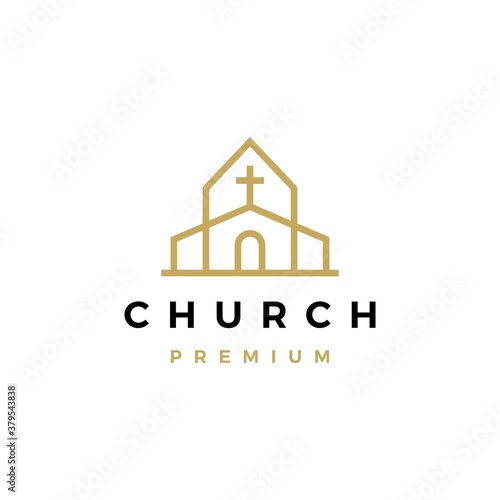 church logo vector icon illustration