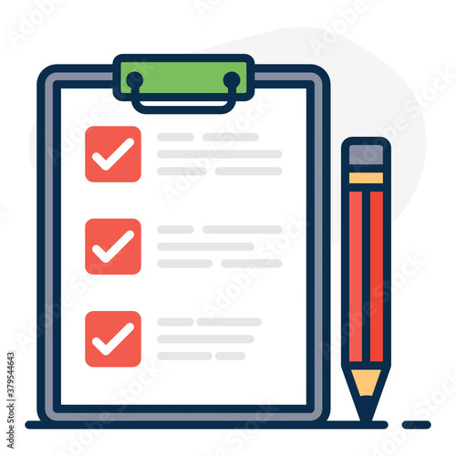 
A trendy vector of product list, editable flat icon 
