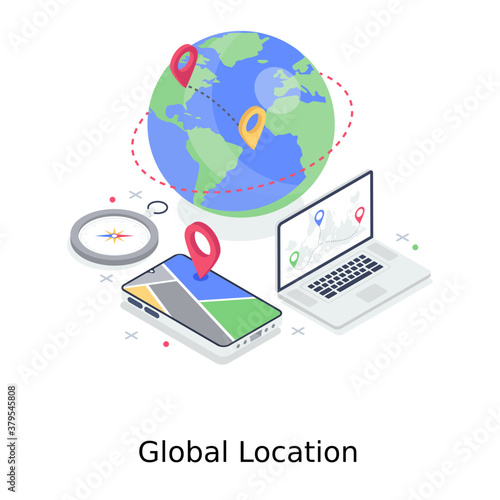 
Worldwide delivery illustration design, global delivery 
