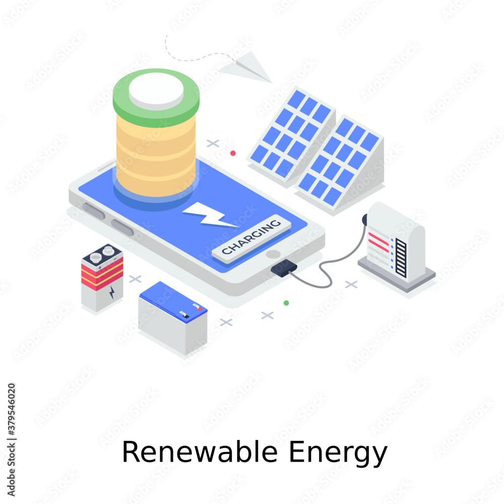 A design of renewable energy in isometric style
A design of renewable energy in isometric style
