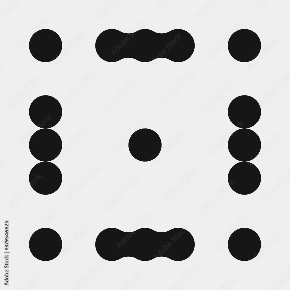 Abstract Cross Pattern Dots Logo generative computational art illustration Abstract Cross Pattern Dots Logo generative computational art illustration