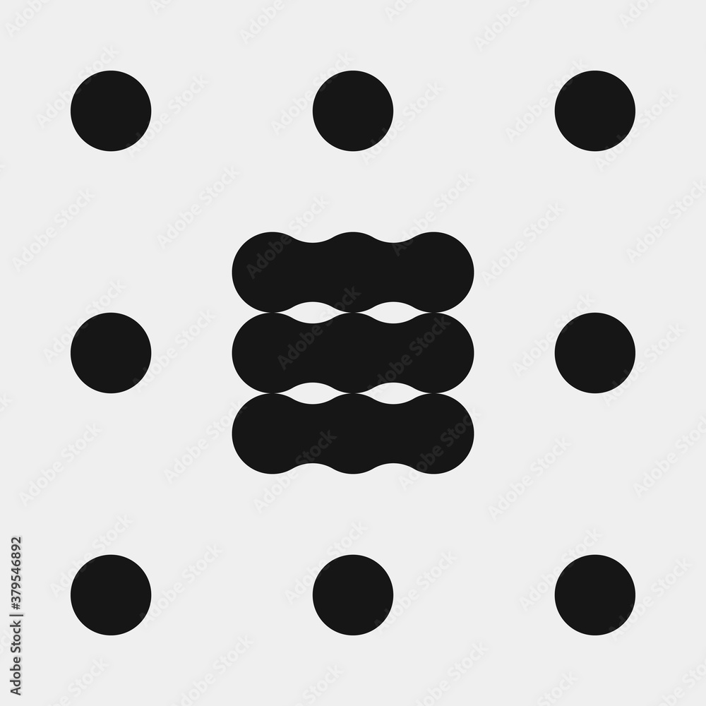 Abstract Cross Pattern Dots Logo generative computational art illustration Abstract Cross Pattern Dots Logo generative computational art illustration
