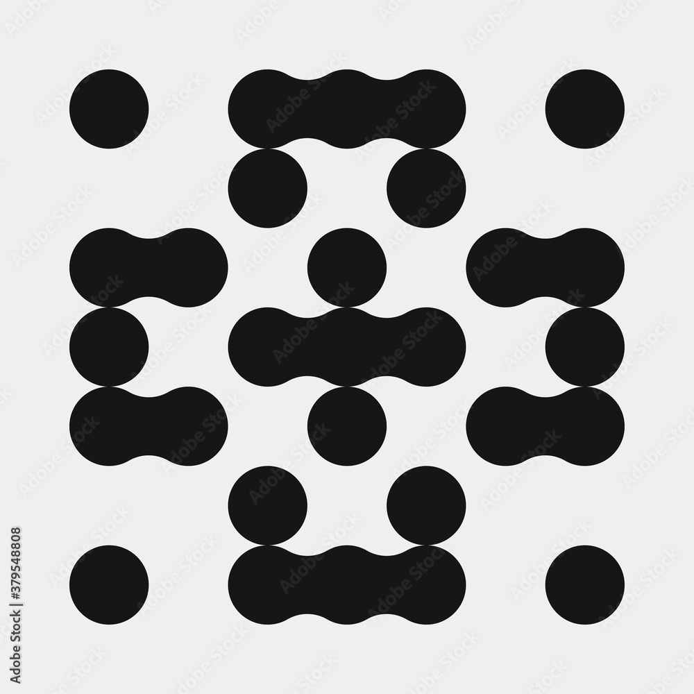 Abstract Cross Pattern Dots Logo generative computational art illustration Abstract Cross Pattern Dots Logo generative computational art illustration
