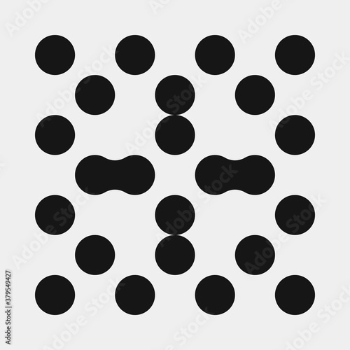 Abstract Cross Pattern Dots Logo generative computational art illustration