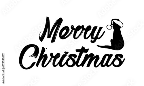 Merry Christmas Wishes, Typography for print or use as poster, card, flyer or T Shirt 