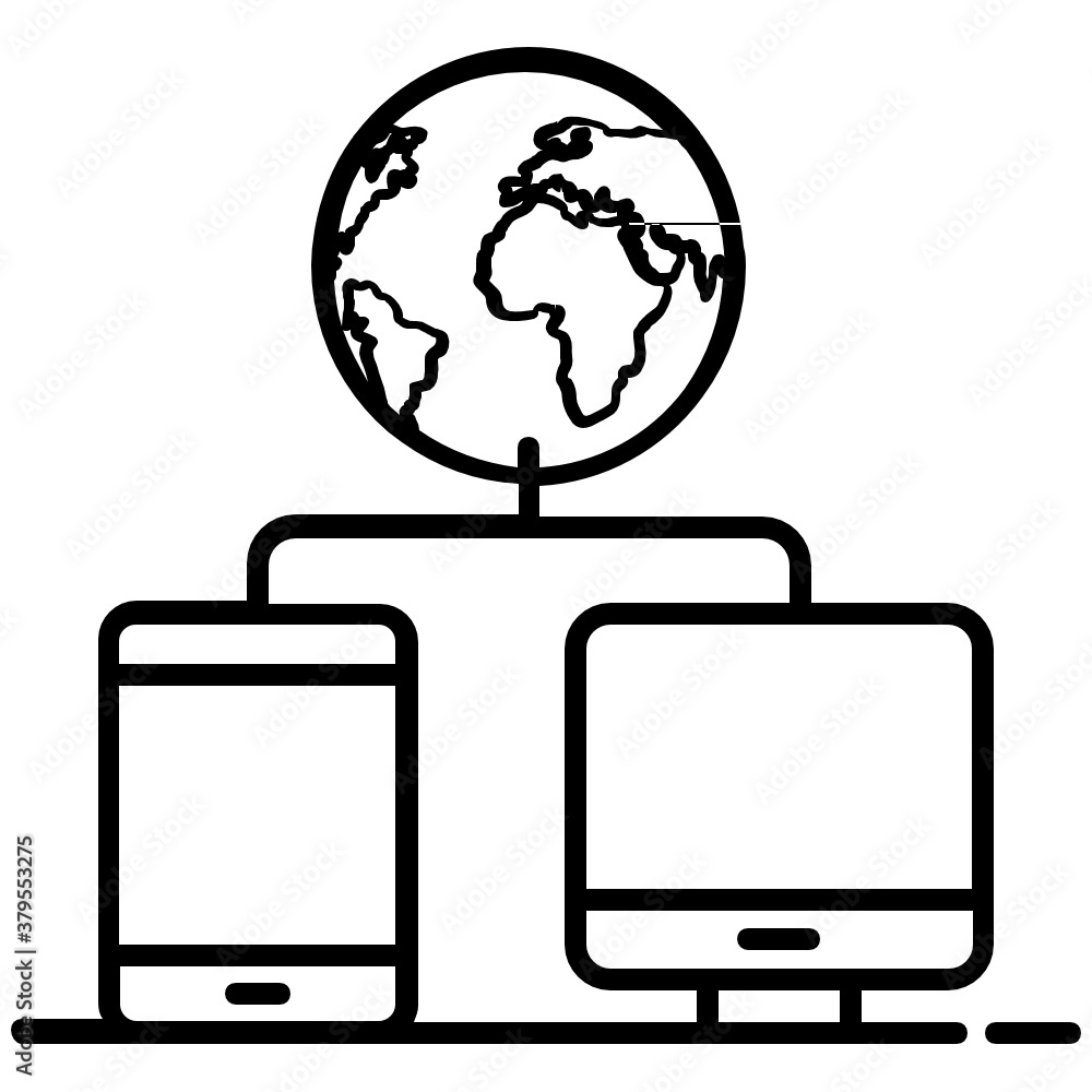 An icon style of computer network, flat vector of network infrastructure
An icon style of computer network, flat vector of network infrastructure