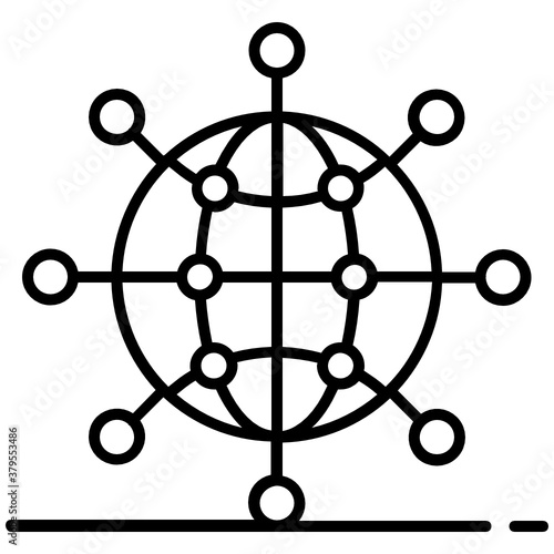 
A trendy icon of transactional marketing, business message vector 
