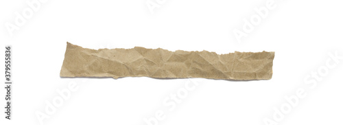 Collection of Recycled paper,crumpled paper,unfolded piece paper on white background