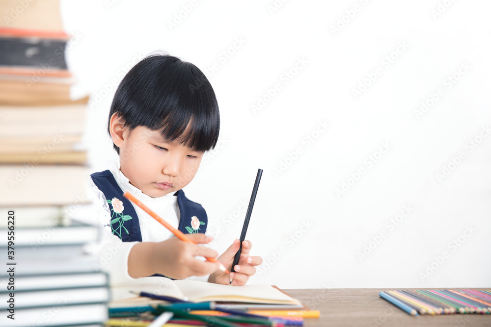 Chinese children who study hard Chinese children who study hard
