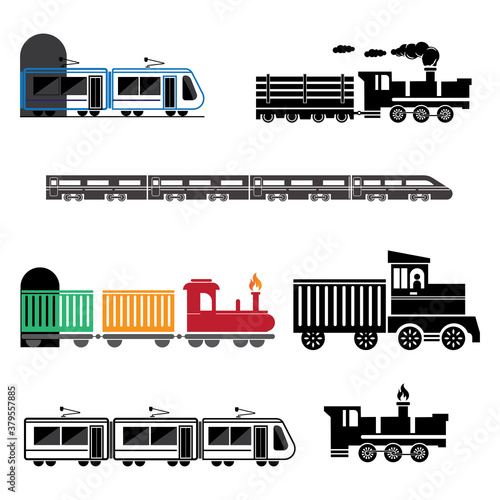  Train icon vector illustration design template