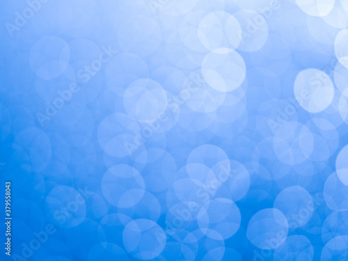 abstract blue light condensation background. Festive elegant abstract background with bokeh lights