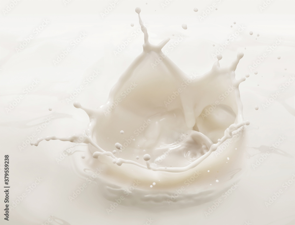 milk splash top angle milk splash top angle