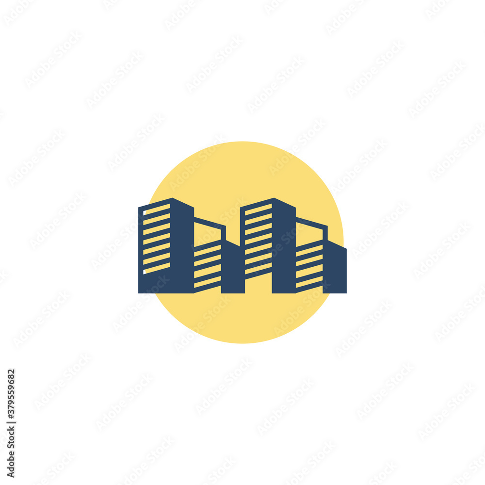Building logo template design vector icon illustration Building logo template design vector icon illustration