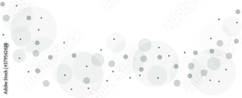 Gray vector background with a pattern of circles with different diameters. Textured template for a web splash in a modern style.