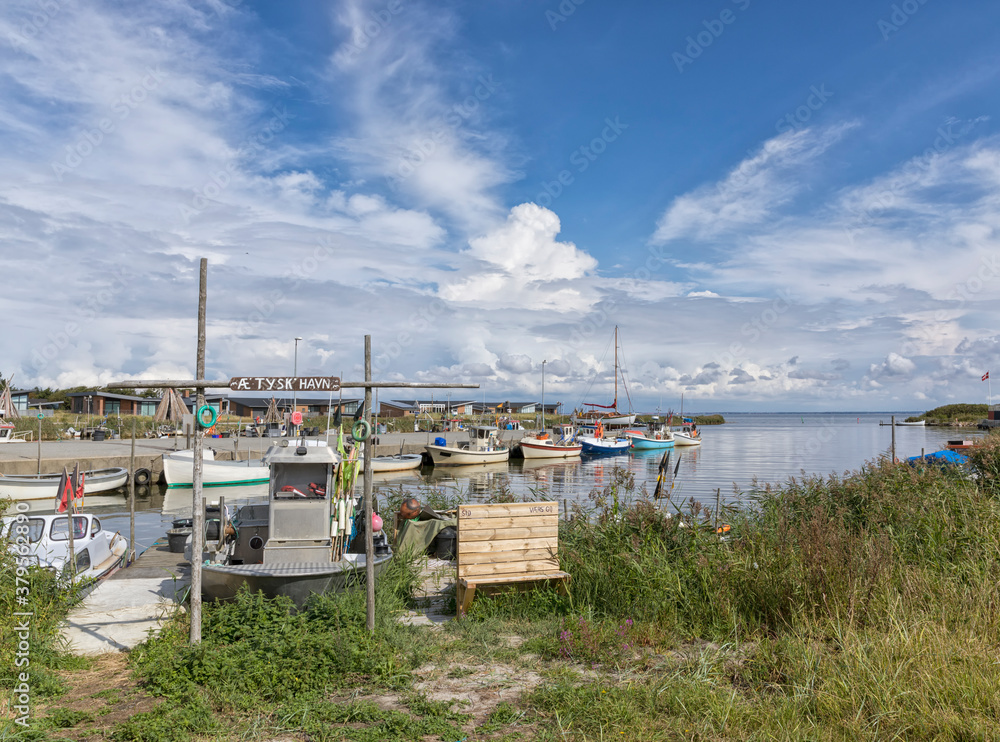 Old fishing harbor of Hvide Sande on Ringkøbing Fjord Old fishing harbor of Hvide Sande on Ringkøbing Fjord