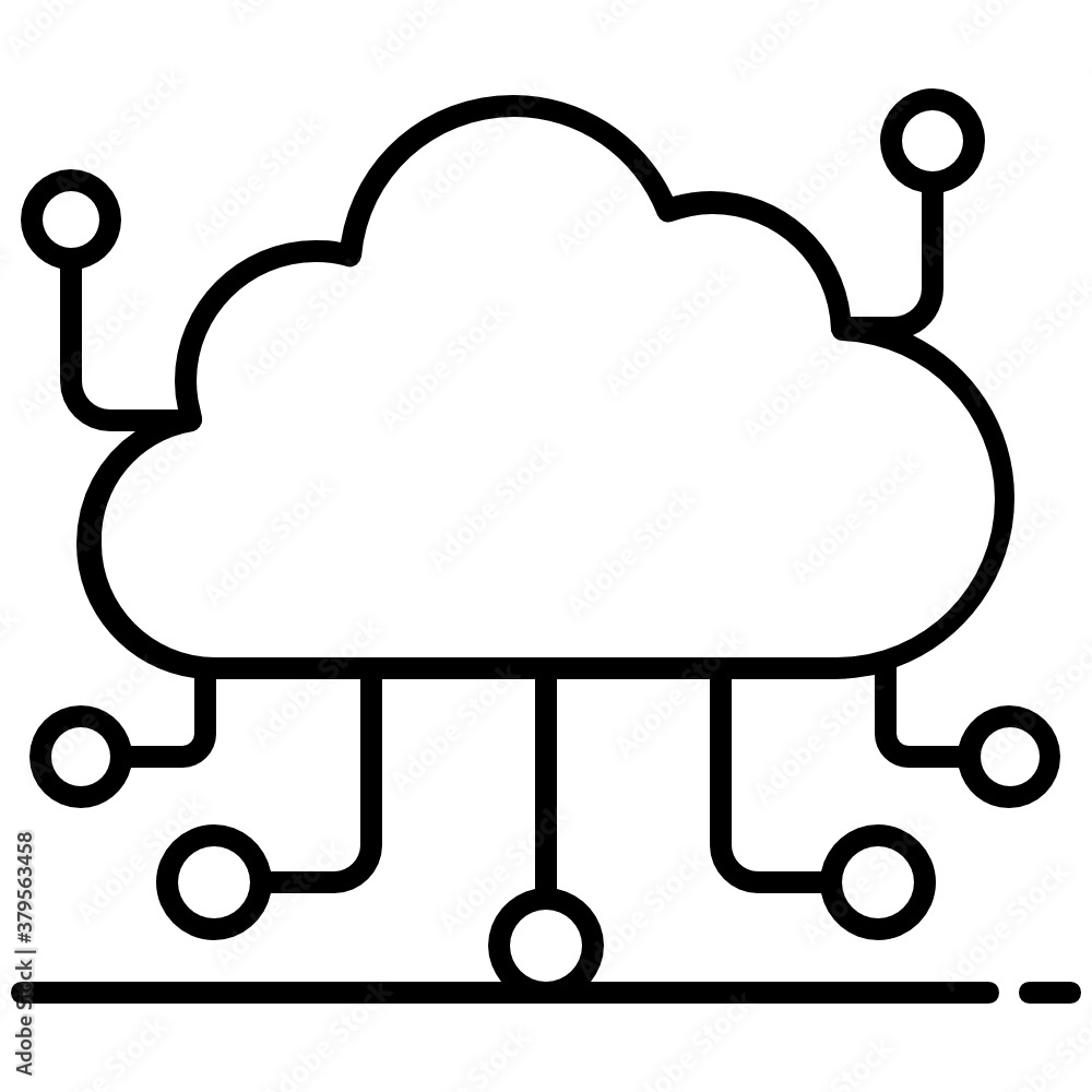 Trendy vector of cloud network, cloud computing
Trendy vector of cloud network, cloud computing
