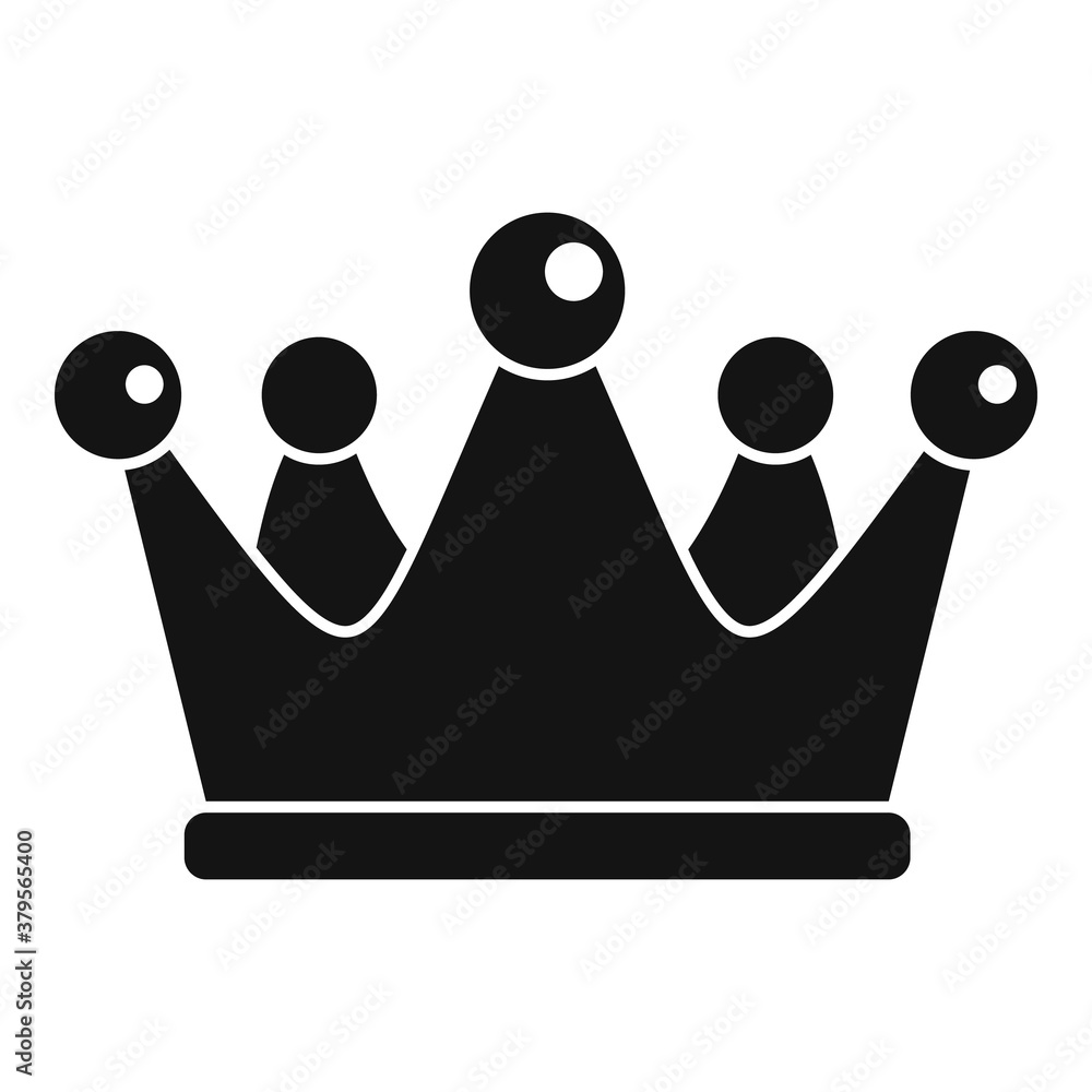 Gold crown reputation icon. Simple illustration of gold crown reputation vector icon for web design isolated on white background Gold crown reputation icon. Simple illustration of gold crown reputation vector icon for web design isolated on white background