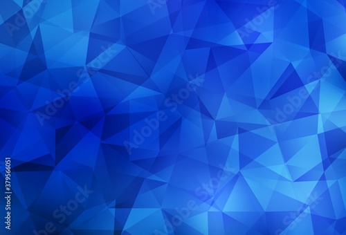 Light BLUE vector polygonal pattern.