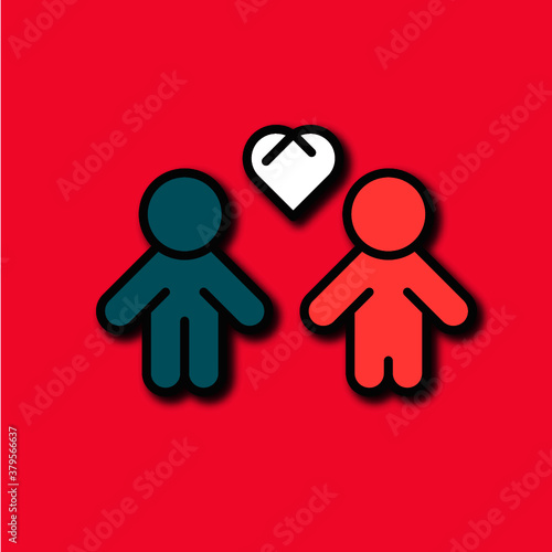 amour concept- diversité, mixité, hétéro, homo concept