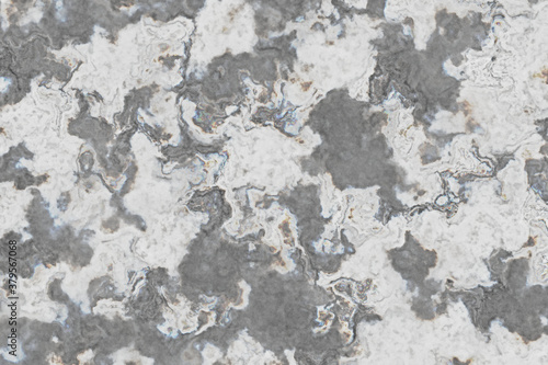 White marble pattern with curly grey and gold veins. Abstract texture and background illustration © SANTANU PATRA