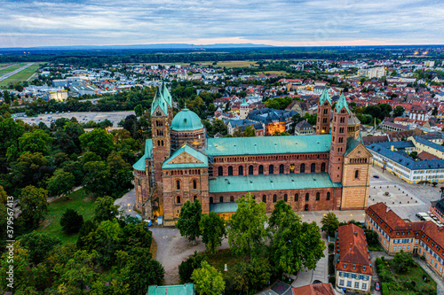 Speyer aus der Luft Luftbild Speyrer Luft Dom zu Speyer