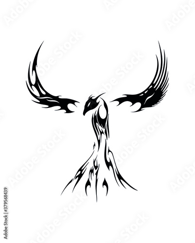 phoenix bird celtic tattoo sticker