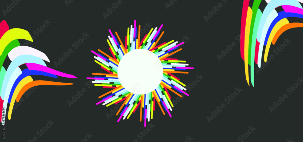 abstract black background texture design, Corporate concept colorful contrast background.