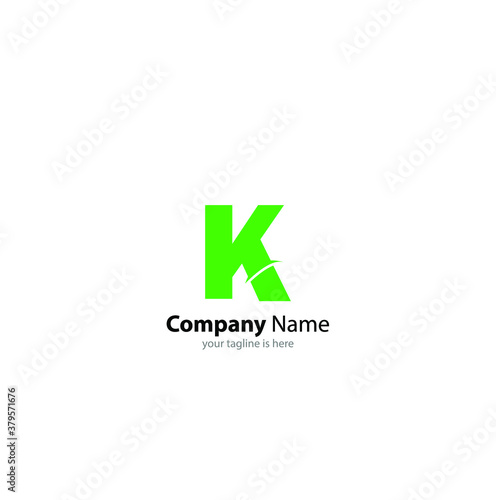 Free Download The simple elegant logo og letter k with white background - GFXLoad