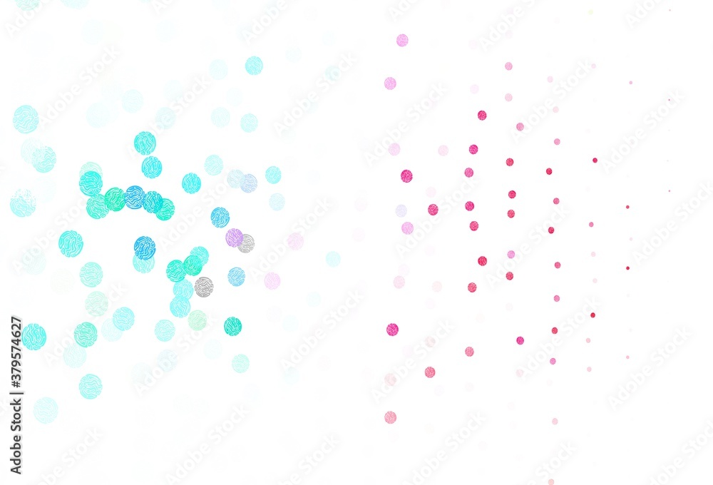 Light Green, Red vector layout with circle shapes. Light Green, Red vector layout with circle shapes.