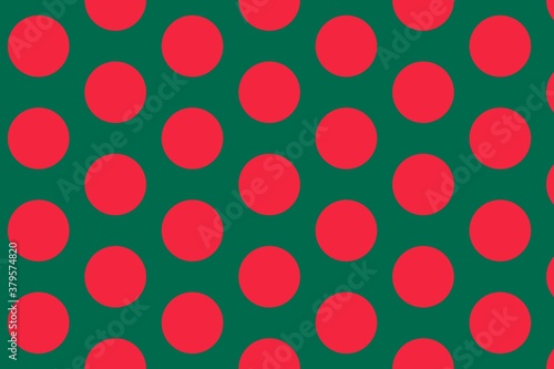 Simple geometric pattern in the colors of the national flag of Bangladesh