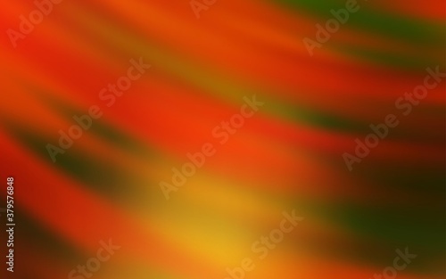 Dark Orange vector background with wry lines. Colorful abstract illustration with gradient lines. Template for cell phone screens.