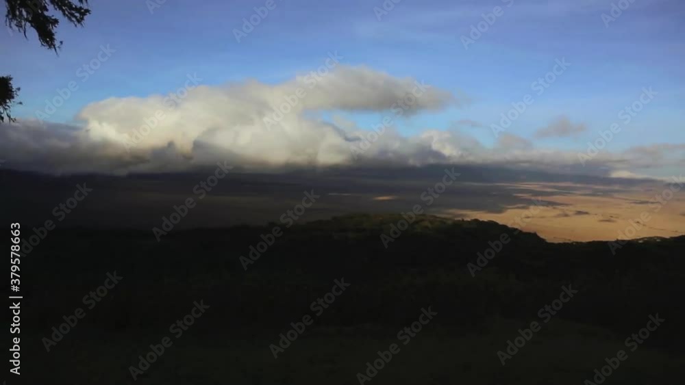 Time Lapes over the Ngorongoro In The dry season Time Lapes over the Ngorongoro In The dry season