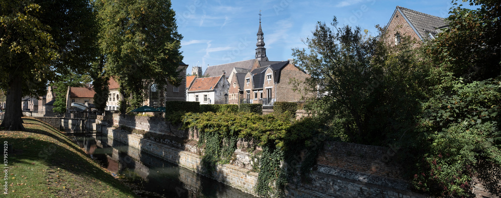 ER 13 2020 Cityscape of Tongeren, the oldest city in Belgium, on the