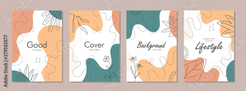 Set of abstract creative artistic templates. Universal cover Designs for Annual Report, Brochures, Flyers, Presentations, Leaflet, Magazine, Stories.