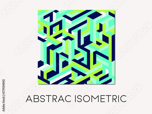 Stock Abstrac Isometric Design