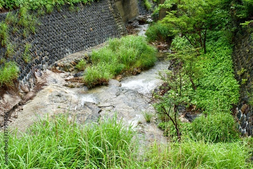 The Japanese river at Nasushiobara. photo