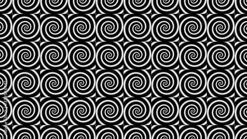 Grid of Squares Containing Spirals Grid of Squares Containing Spirals
