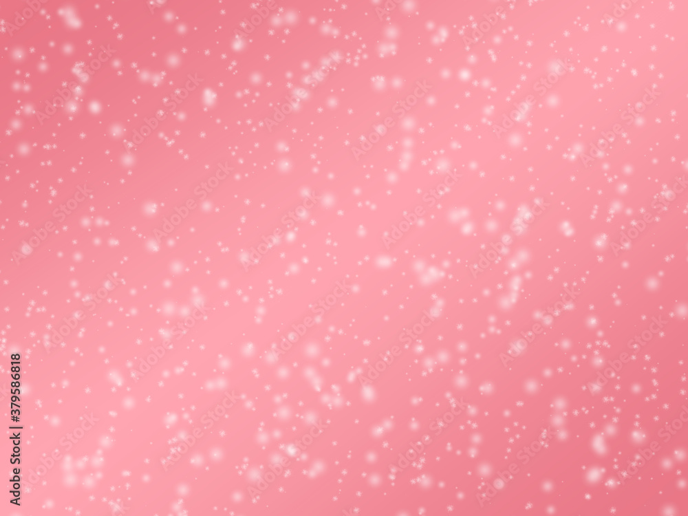 雪のピンク色の背景素材