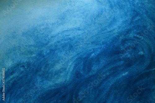 Abstract hand painted watercolor sea background.