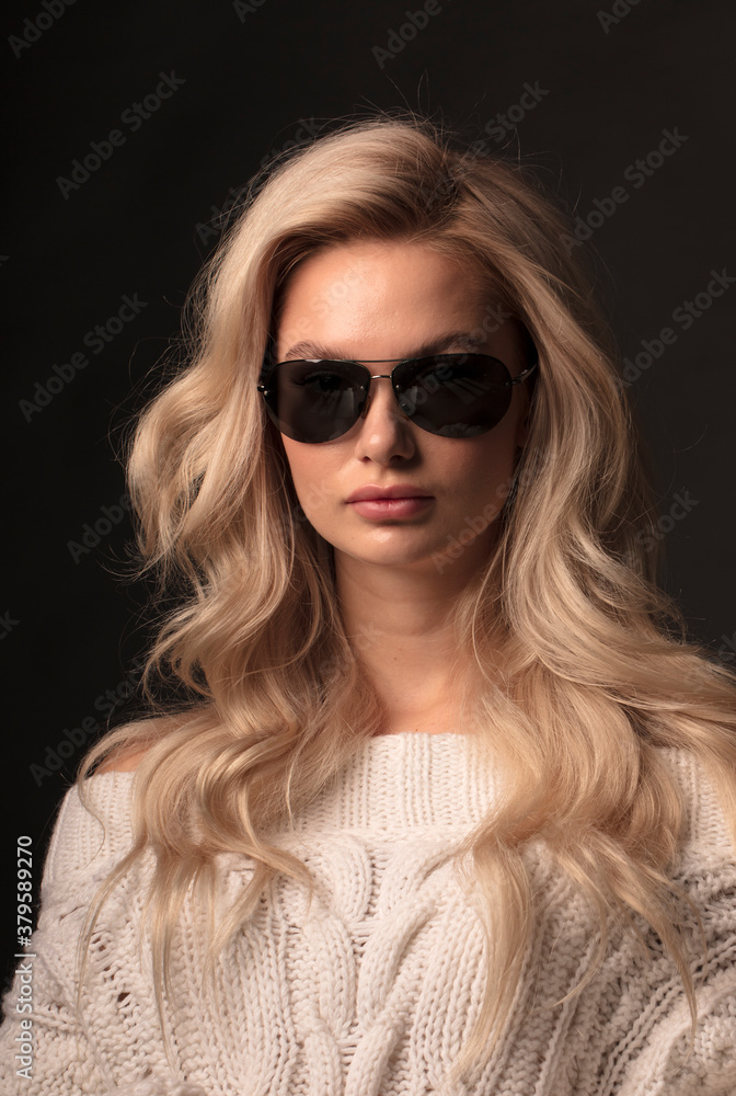 portrait of a young woman, shooting in a photo studio portrait of a young woman, shooting in a photo studio