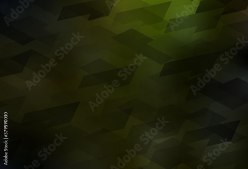 Dark Green, Yellow vector template with rhombus.