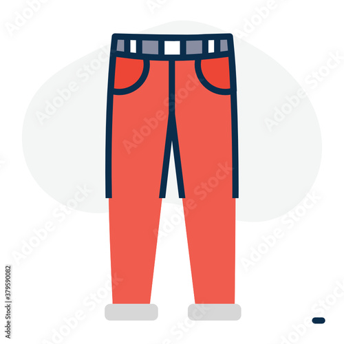 
A graphic art of garment, editable flat vector 
