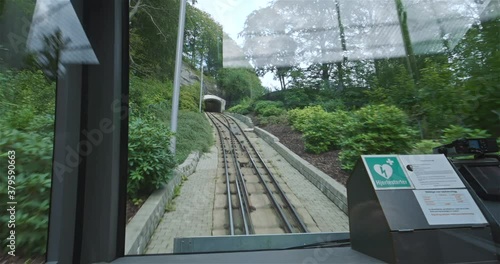 Bergen Floibanen Funicular Ride POV