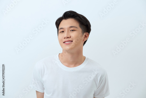 Cool smile face and pose of confidence Asian man