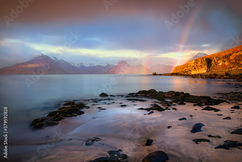 Port Elgol and the Black Cullin Mountains, Isle of Skye , Outer Hebrides, UK