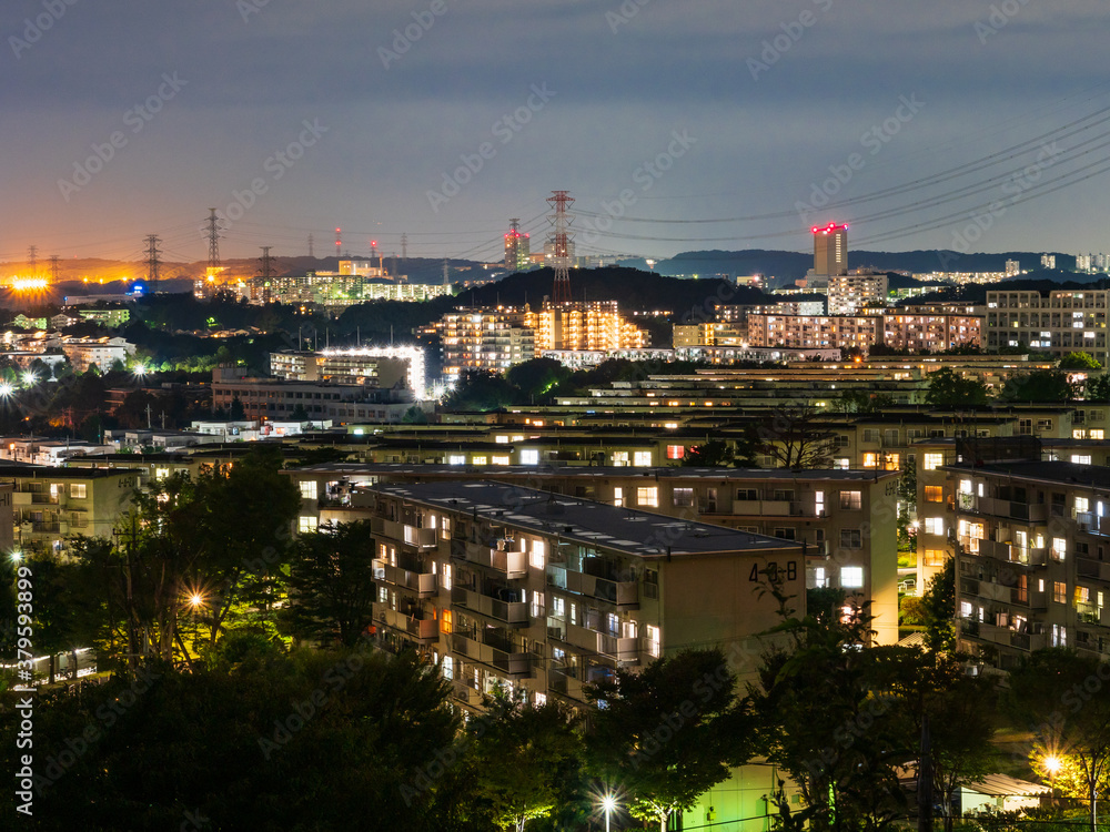 多摩ニュータウン　夜景